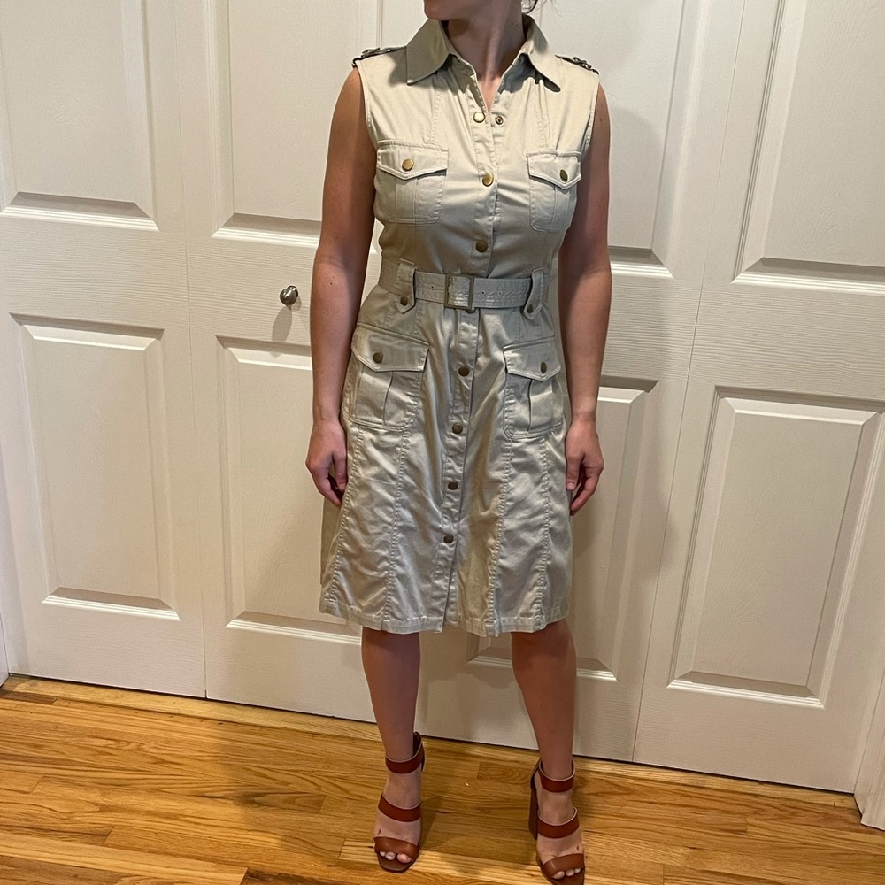 Calvin Klein Safari Style Dress